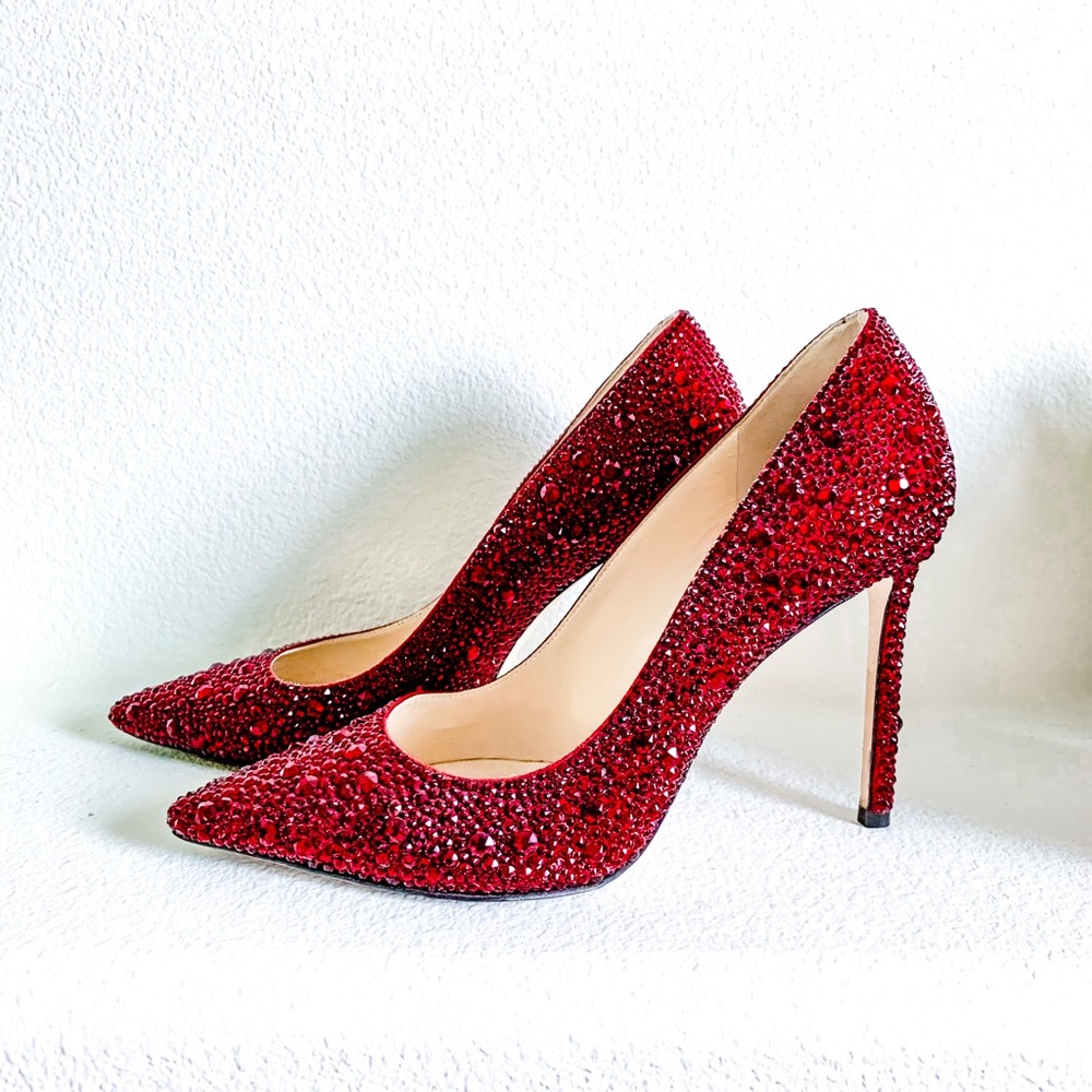 Jimmy Choo Crystal Romy Heels